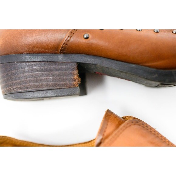 Pikolino's womens ankle bootie boots shoes 41 9.5/10 brown studs - Picture 7 of 13